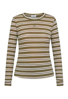 LOVE & DIVINE BLUSE, LOVE1625, OLIVE STRIPES